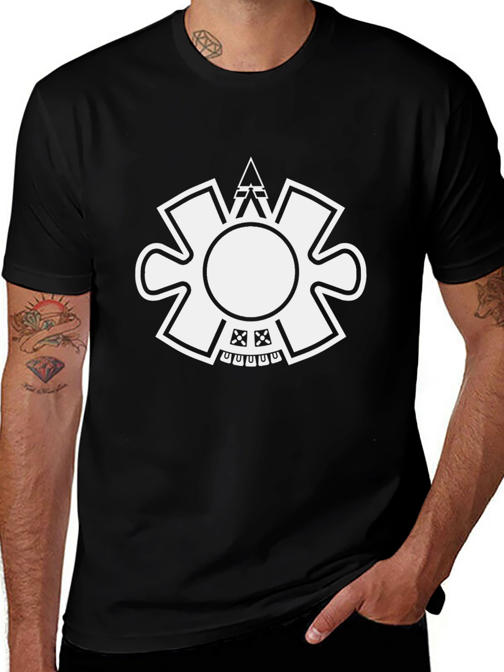 Graphic Tee - Aztec Sun Design