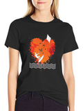 Kitesurfing Heart T-Shirt - Black