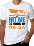 Hit Me Hard T-Shirt - Edgy Statement Tee