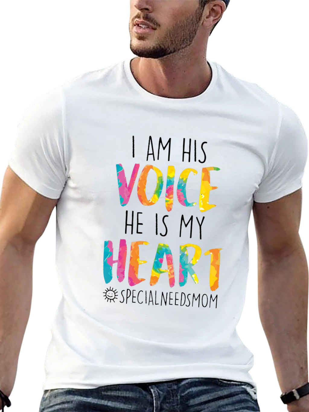 I Am His Voice Tee - Special Needs Mom