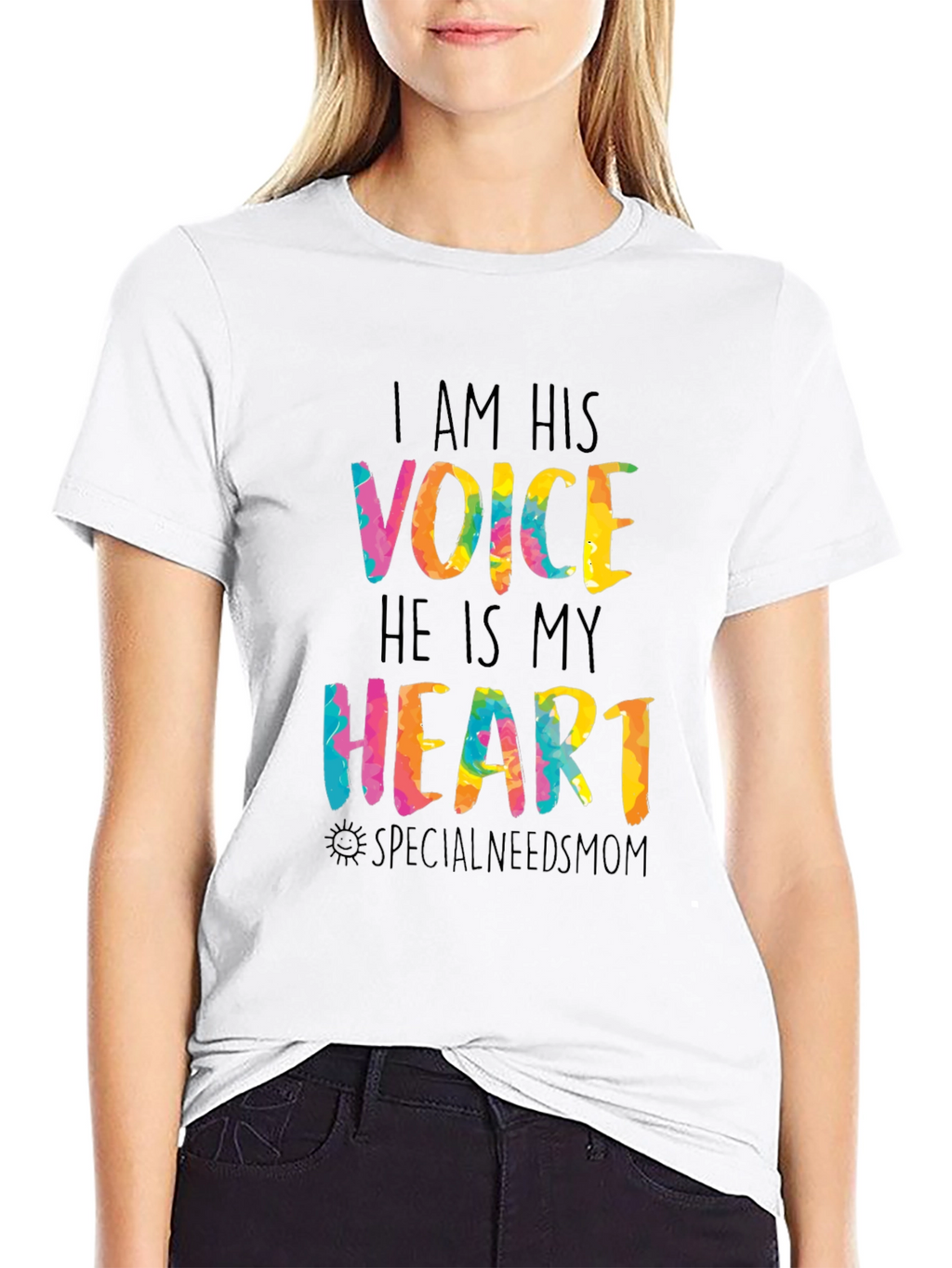I Am His Voice Tee - Special Needs Mom