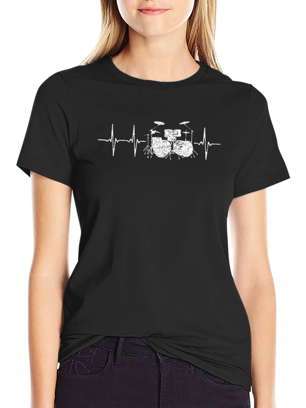 Drum Heartbeat T-Shirt - Musician Style