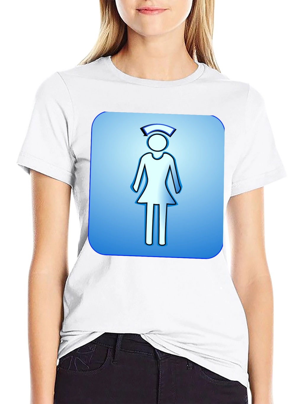 Nurse Symbol Graphic T-Shirt - Comfortable Cotton Blend
