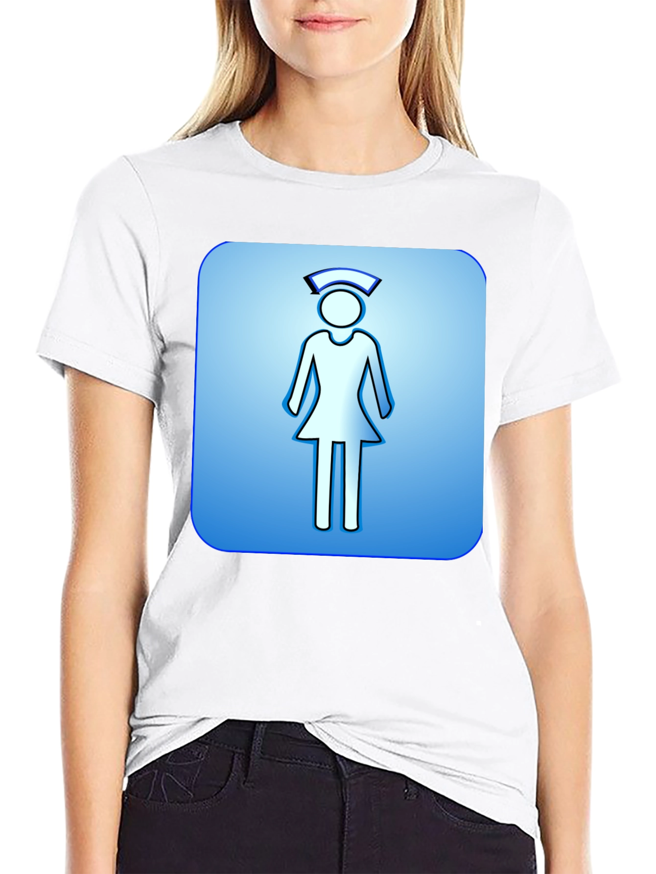 Nurse Symbol Graphic T-Shirt - Comfortable Cotton Blend