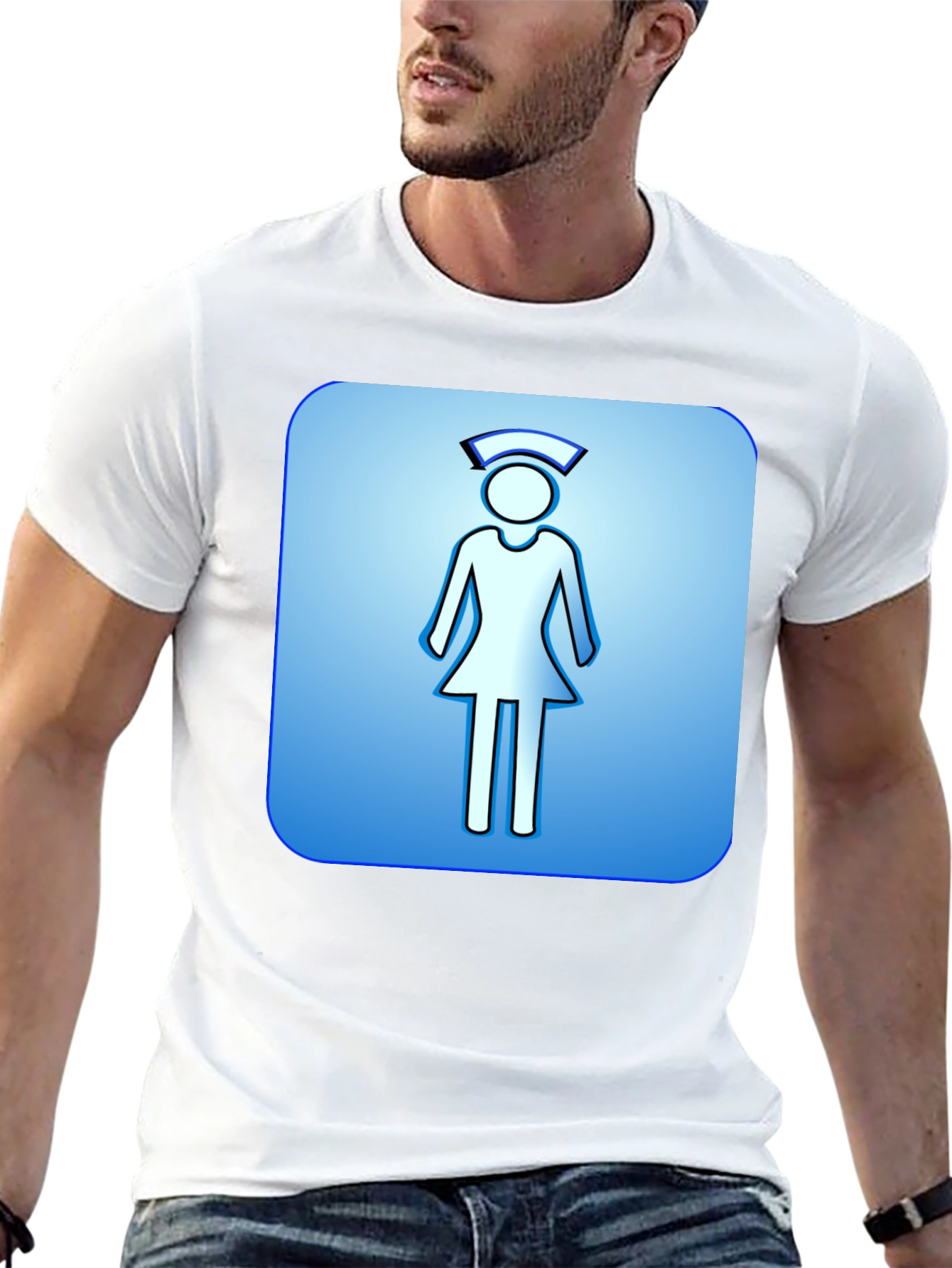 Nurse Symbol Graphic T-Shirt - Comfortable Cotton Blend