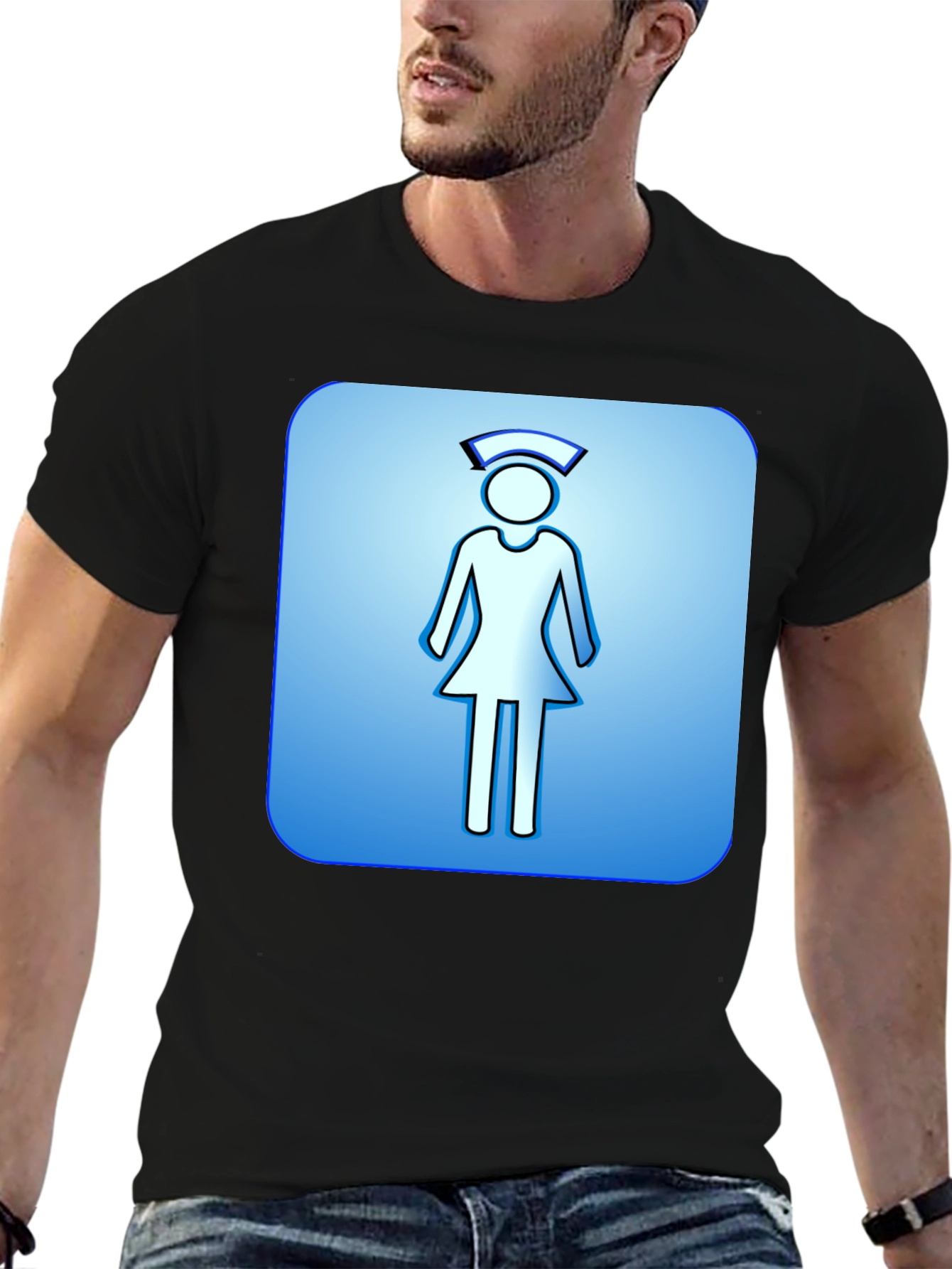 Nurse Symbol Graphic T-Shirt - Comfortable Cotton Blend