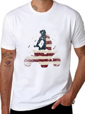 USA Flag ATV Rider T-Shirt