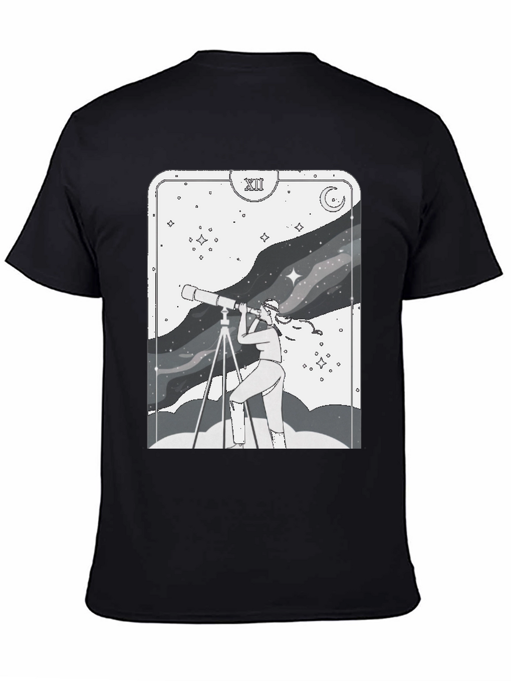 Celestial Explorer Graphic Tee - Unisex Stargazer Shirt