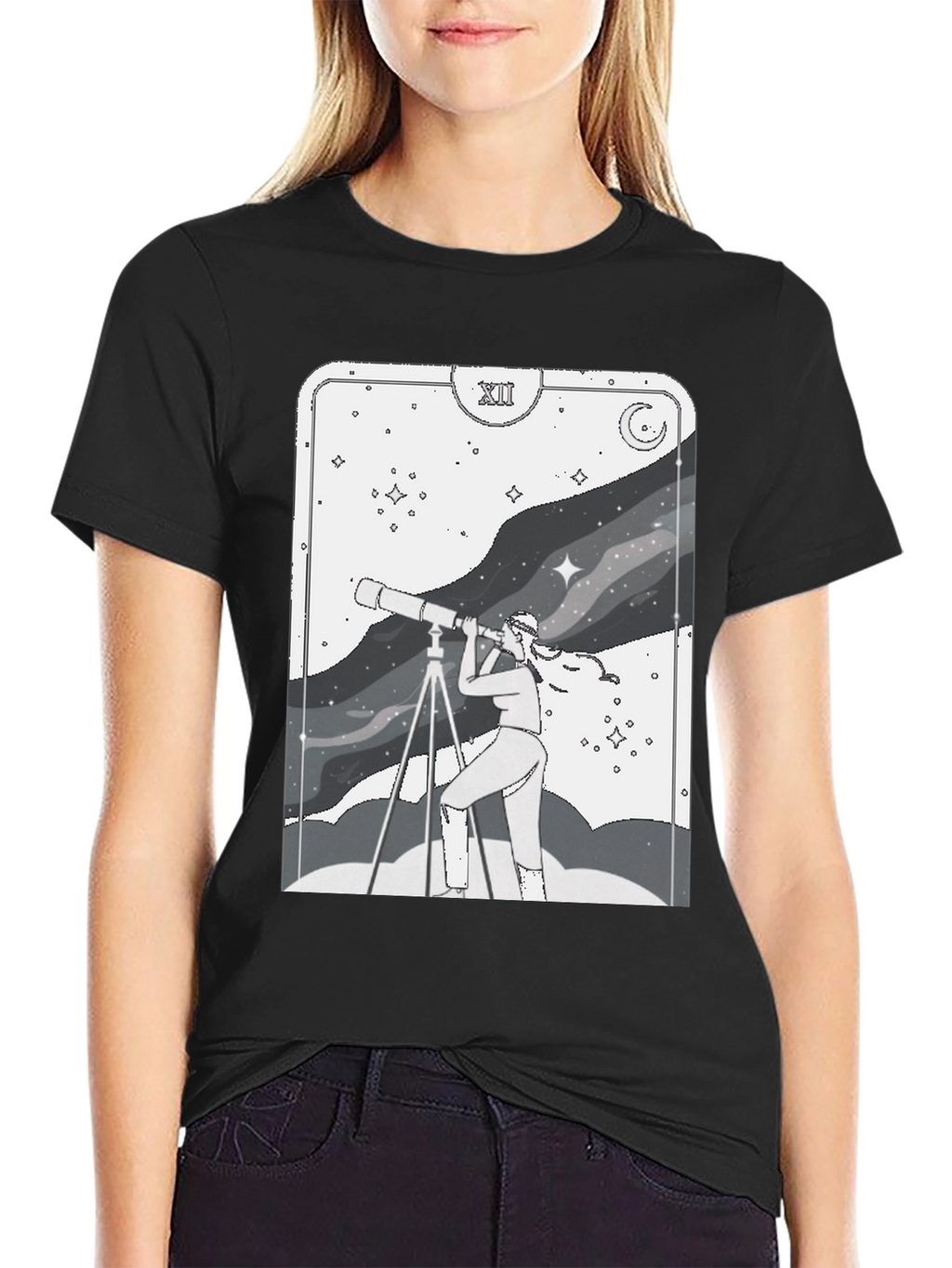 Celestial Explorer Graphic Tee - Unisex Stargazer Shirt