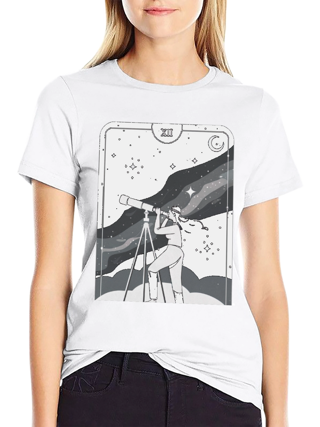 Celestial Explorer Graphic Tee - Unisex Stargazer Shirt