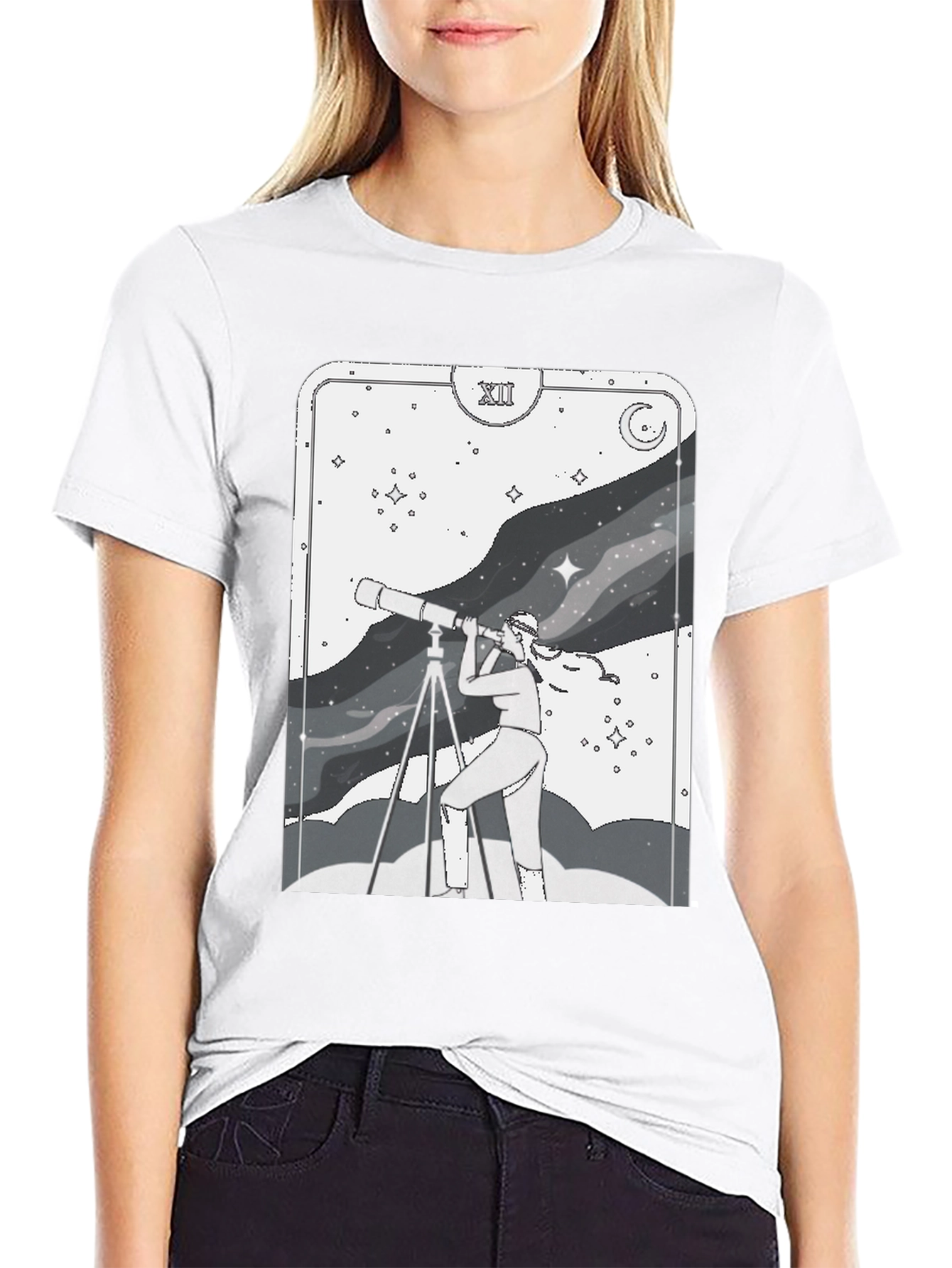 Celestial Explorer Graphic Tee - Unisex Stargazer Shirt