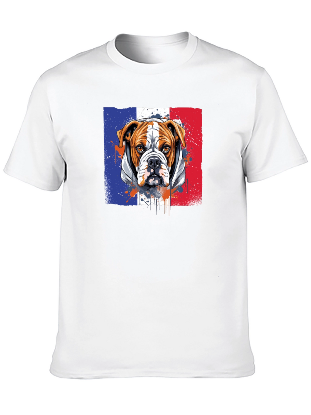 French Bulldog Flag Graphic T-Shirt