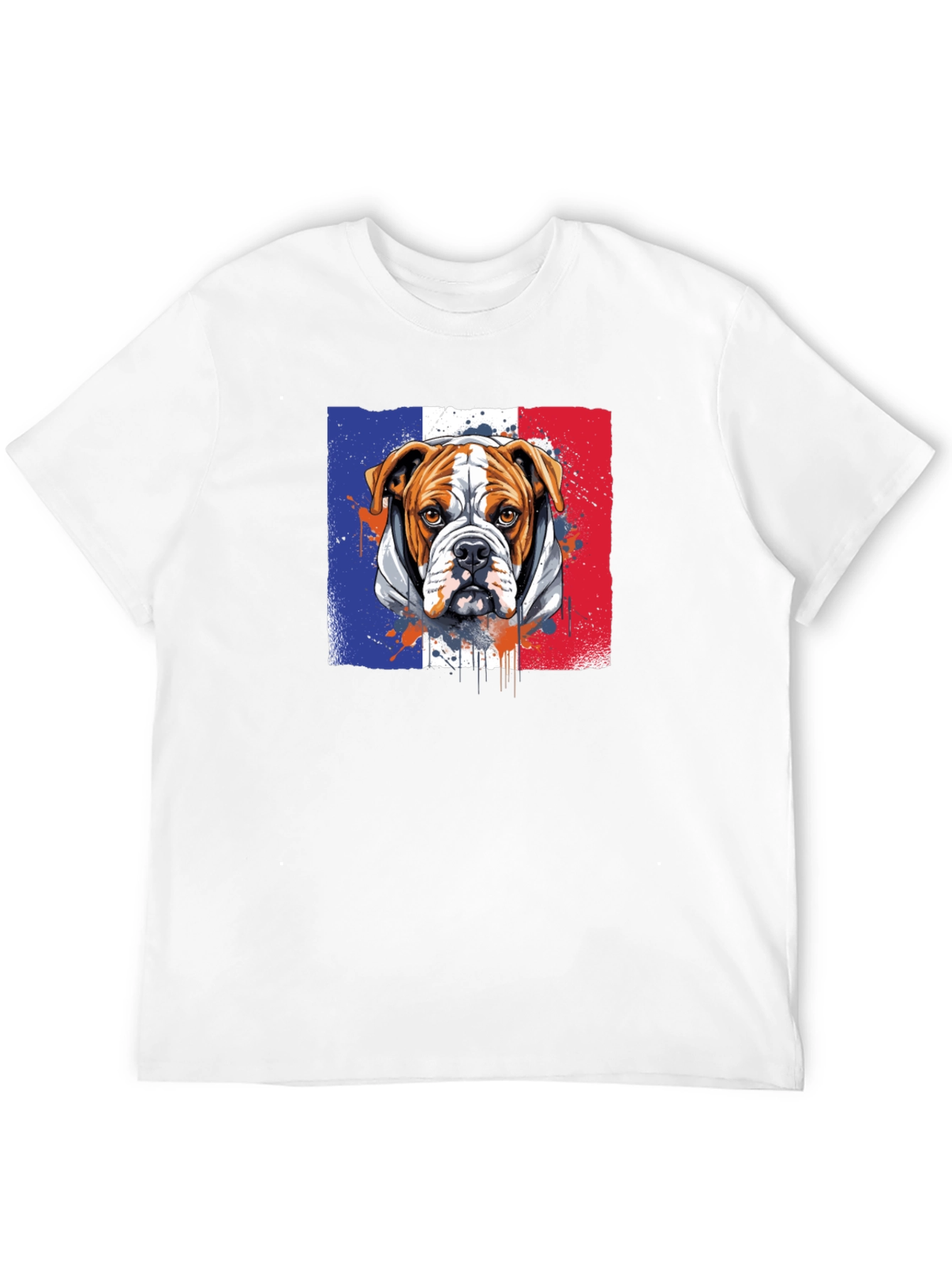 French Bulldog Flag Graphic T-Shirt