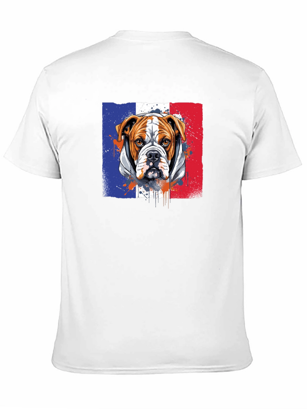 French Bulldog Flag Graphic T-Shirt