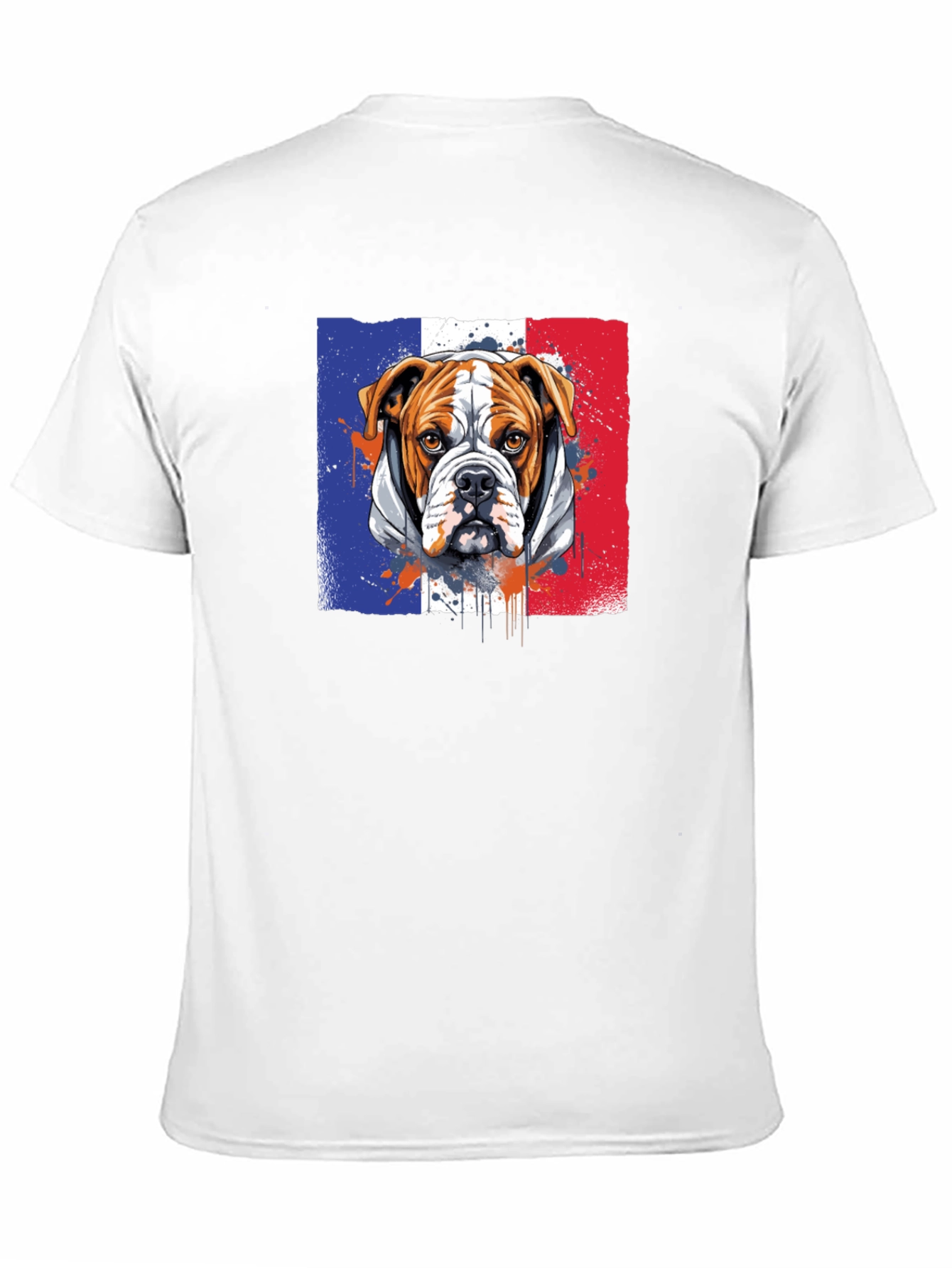 French Bulldog Flag Graphic T-Shirt