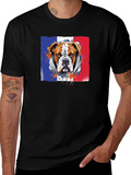 French Bulldog Flag Graphic T-Shirt