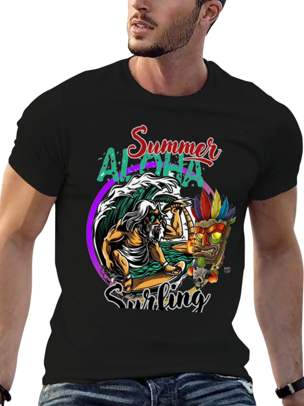 Summer Aloha Surfing T-Shirt