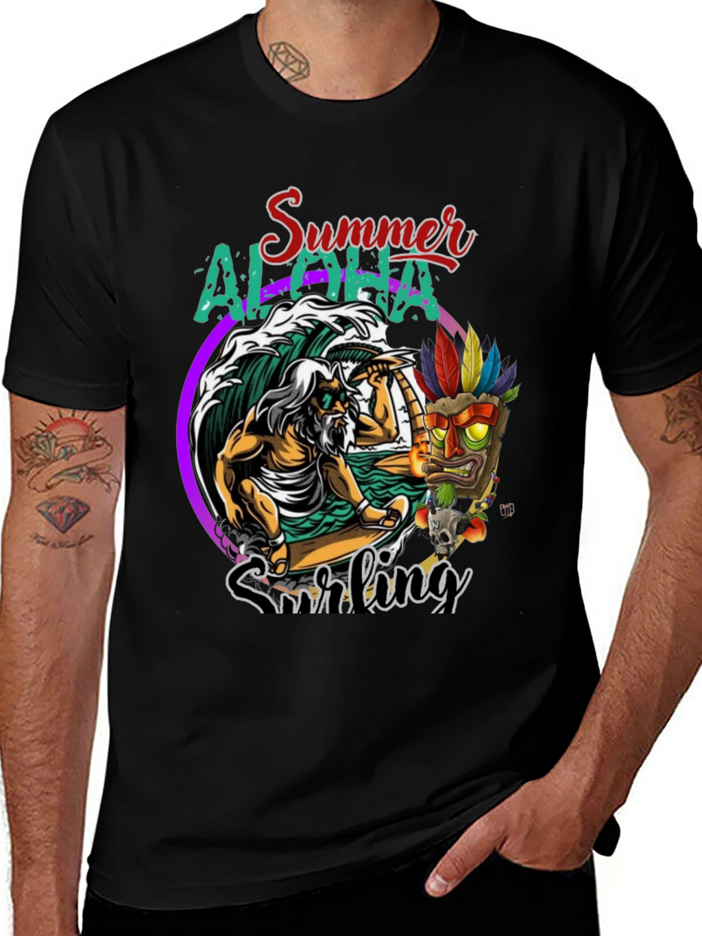 Summer Aloha Surfing T-Shirt