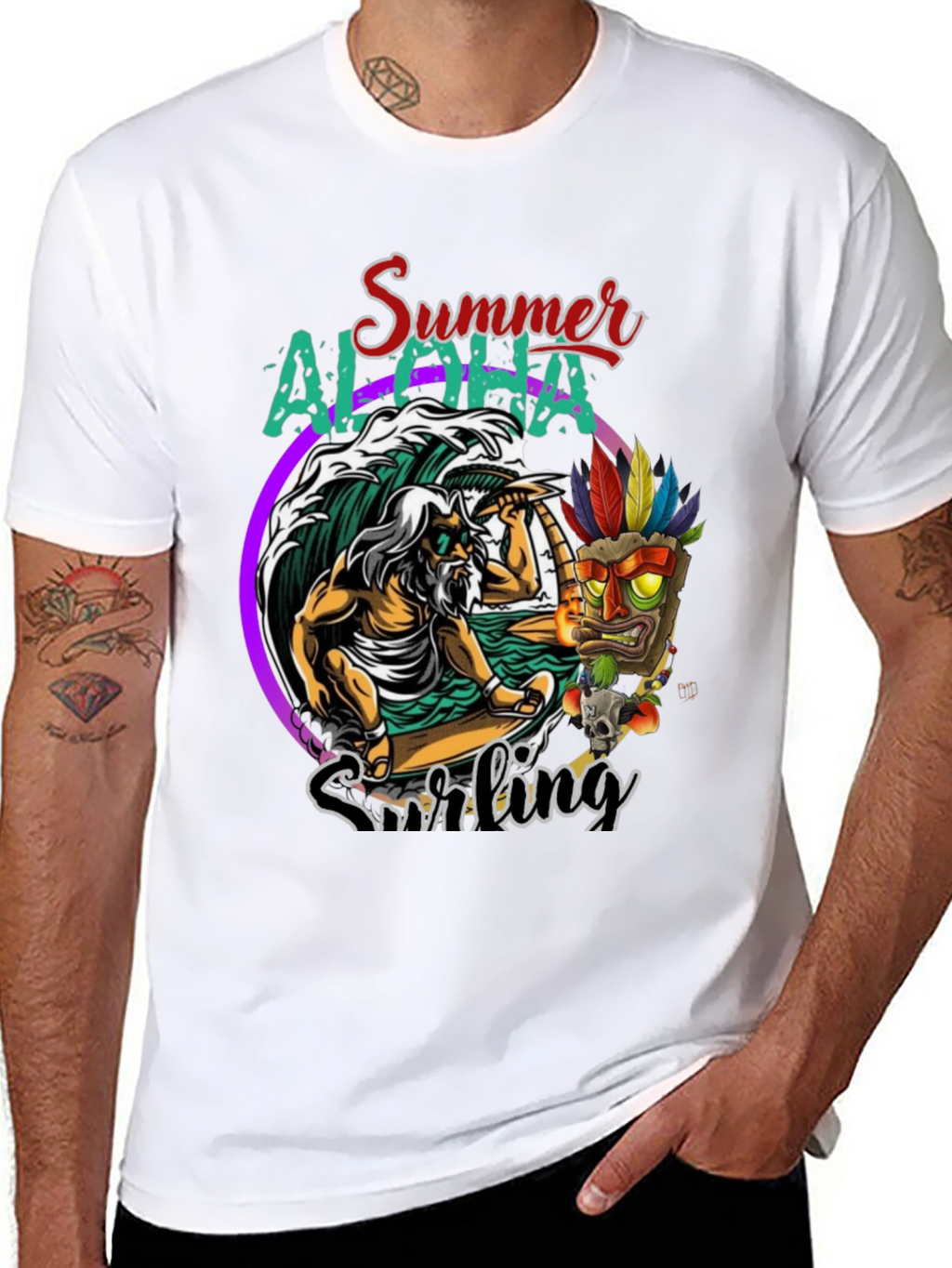 Summer Aloha Surfing T-Shirt