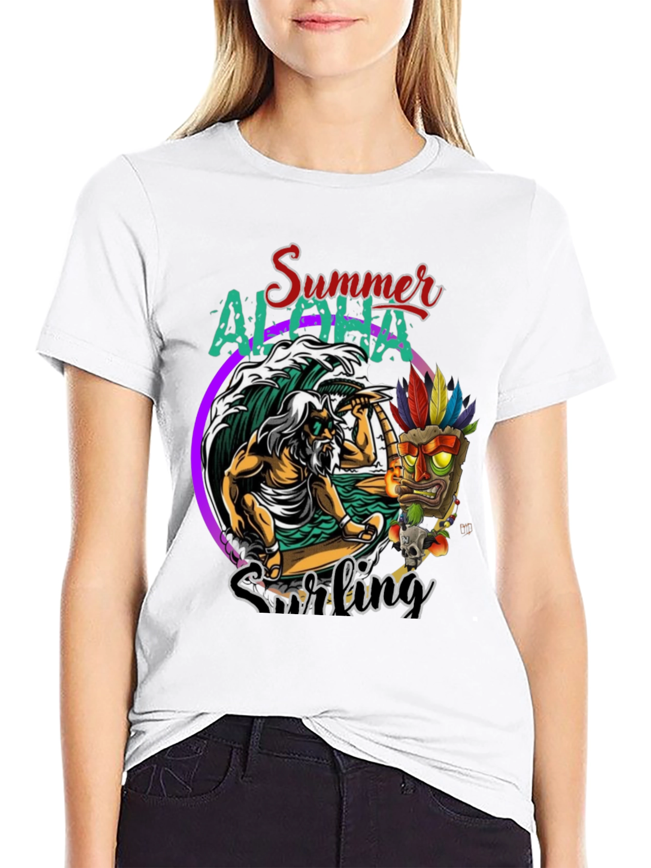 Summer Aloha Surfing T-Shirt