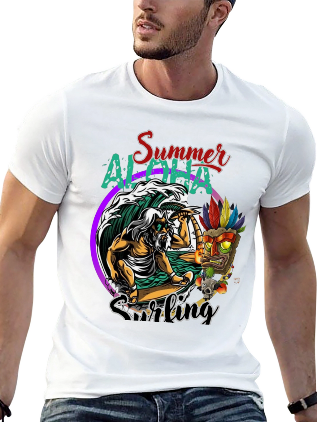 Summer Aloha Surfing T-Shirt