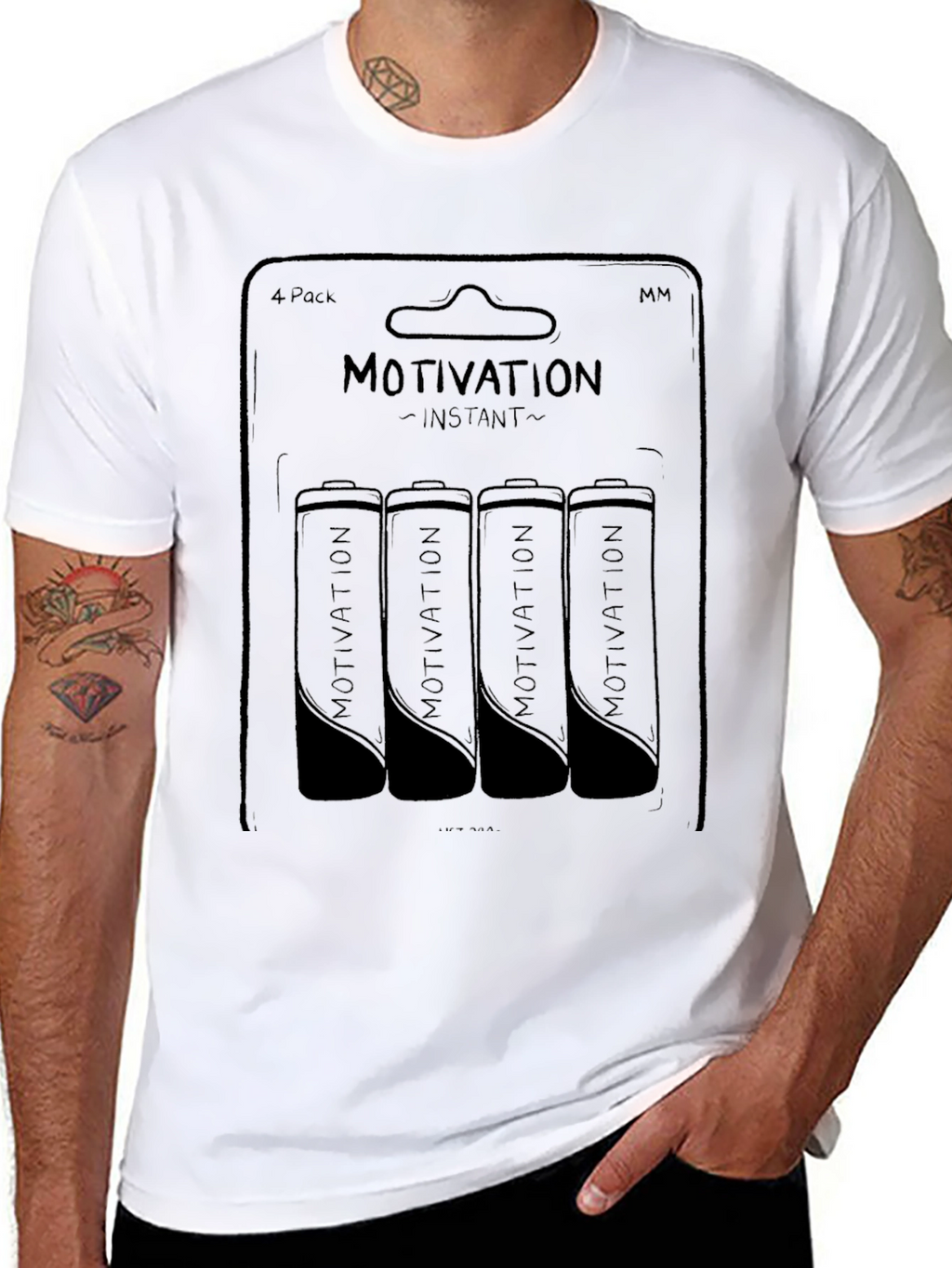Instant Motivation T-Shirt - Four Pack Energy Graphic Tee