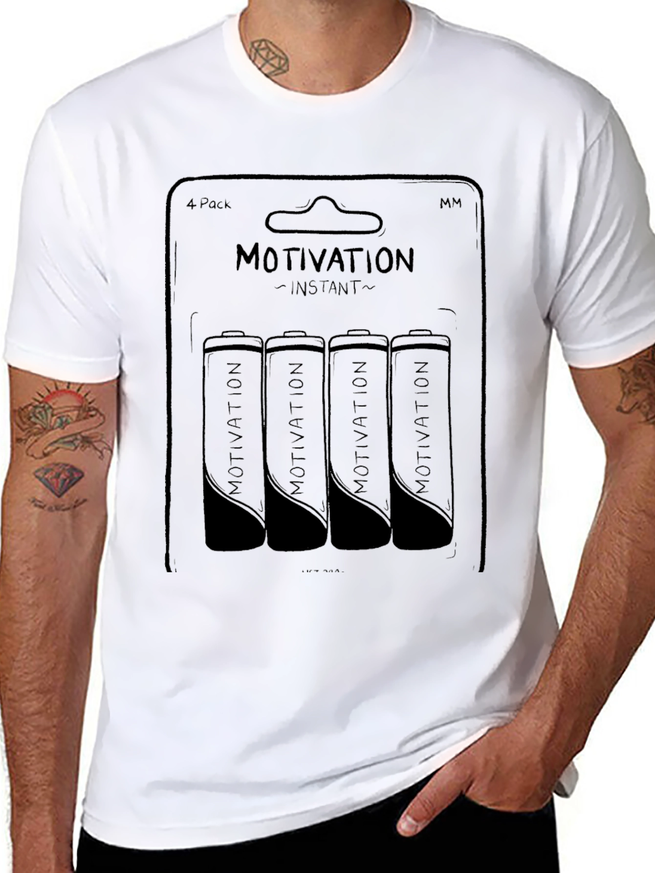 Instant Motivation T-Shirt - Four Pack Energy Graphic Tee