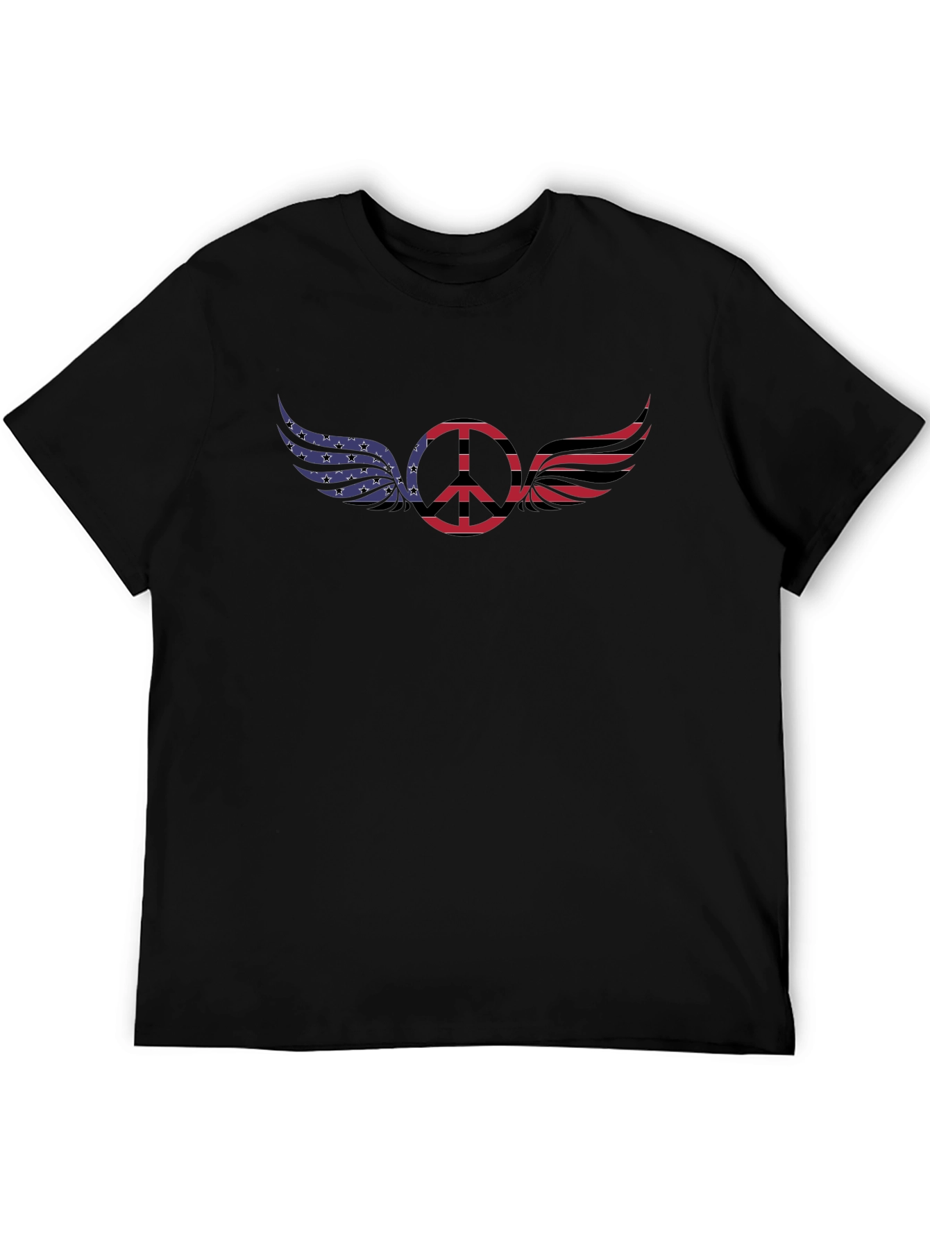 Patriotic Peace Wings Graphic Tee