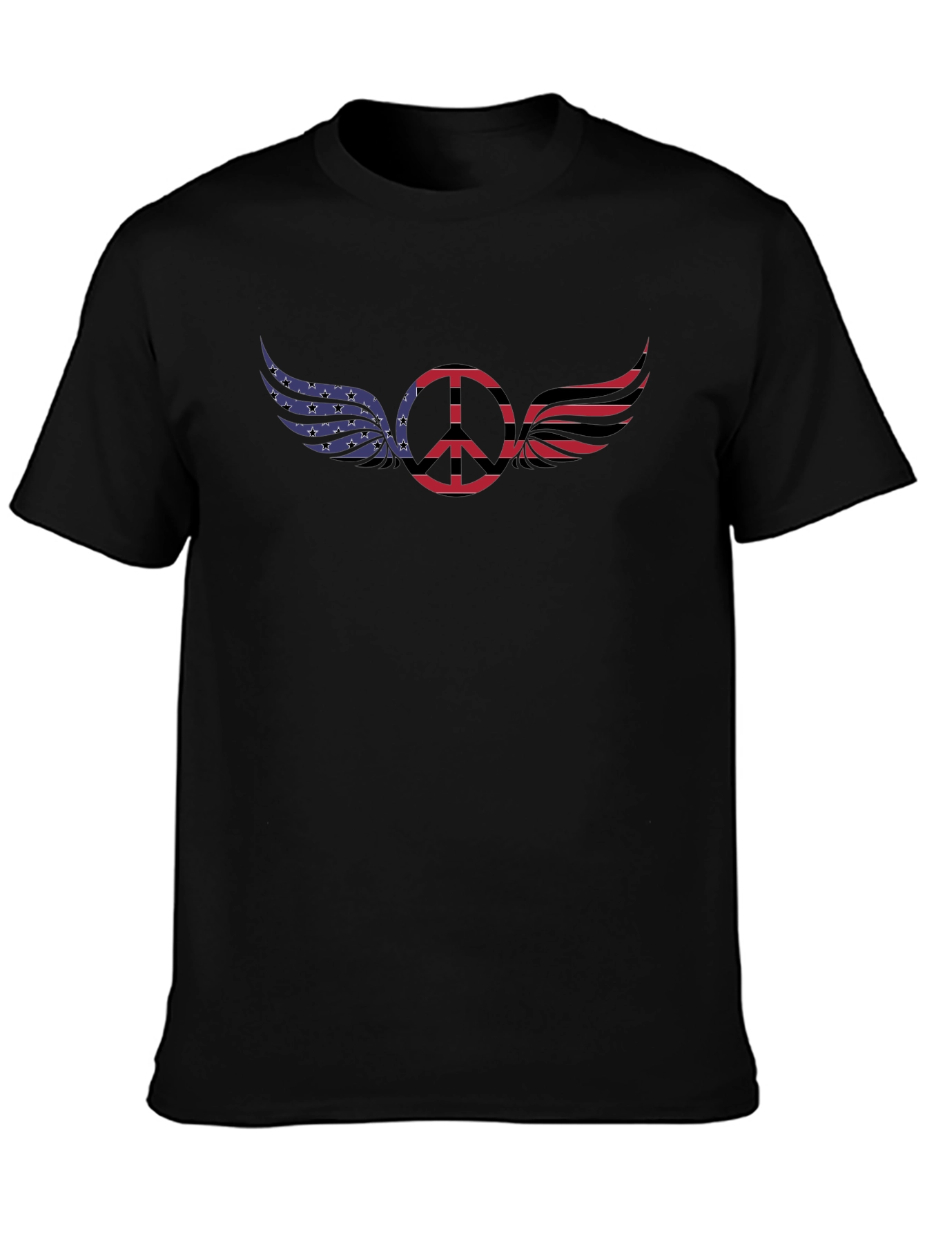Patriotic Peace Wings Graphic Tee