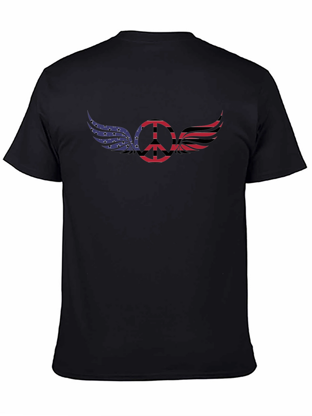 Patriotic Peace Wings Graphic Tee