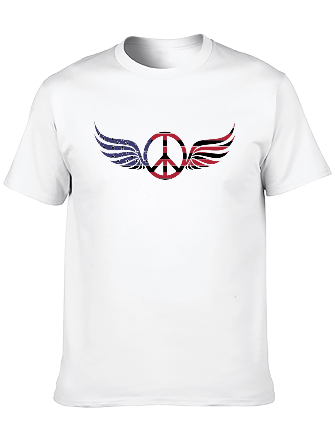 Patriotic Peace Wings Graphic Tee