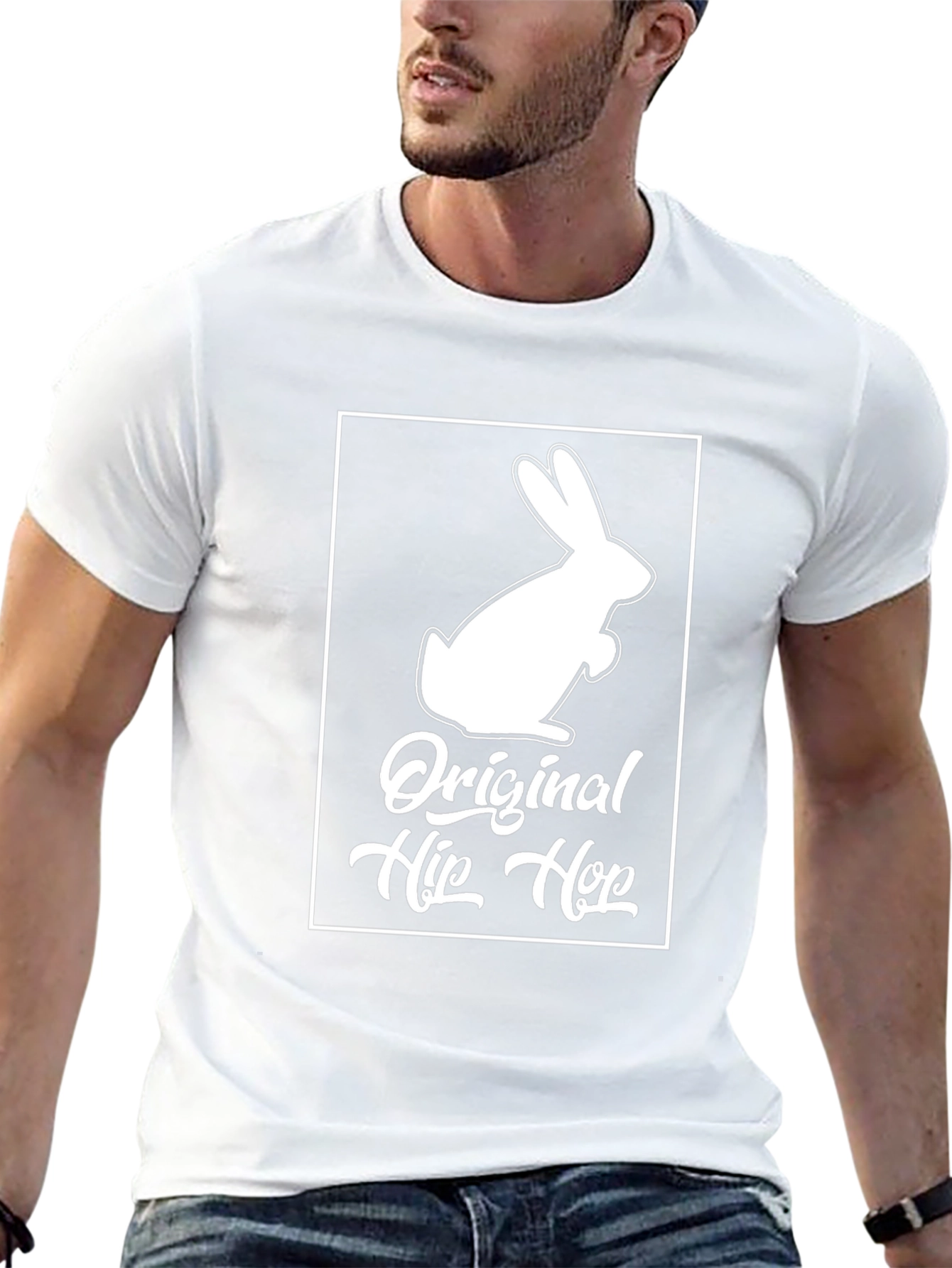 Original Hip Hop Rabbit T-Shirt - Unique Design