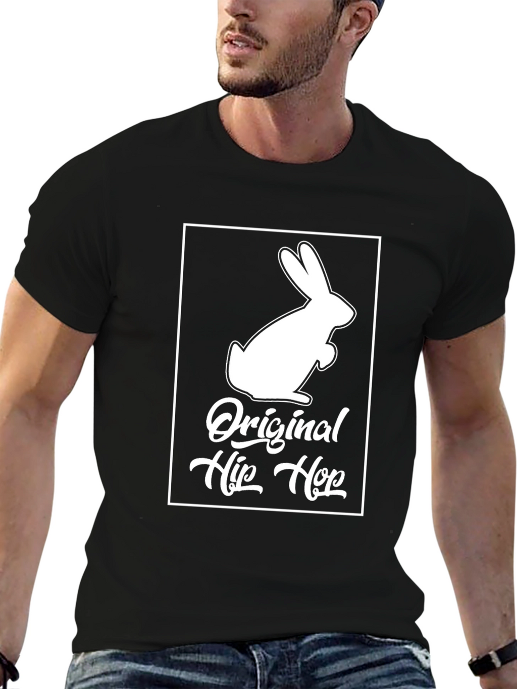 Original Hip Hop Rabbit T-Shirt - Unique Design