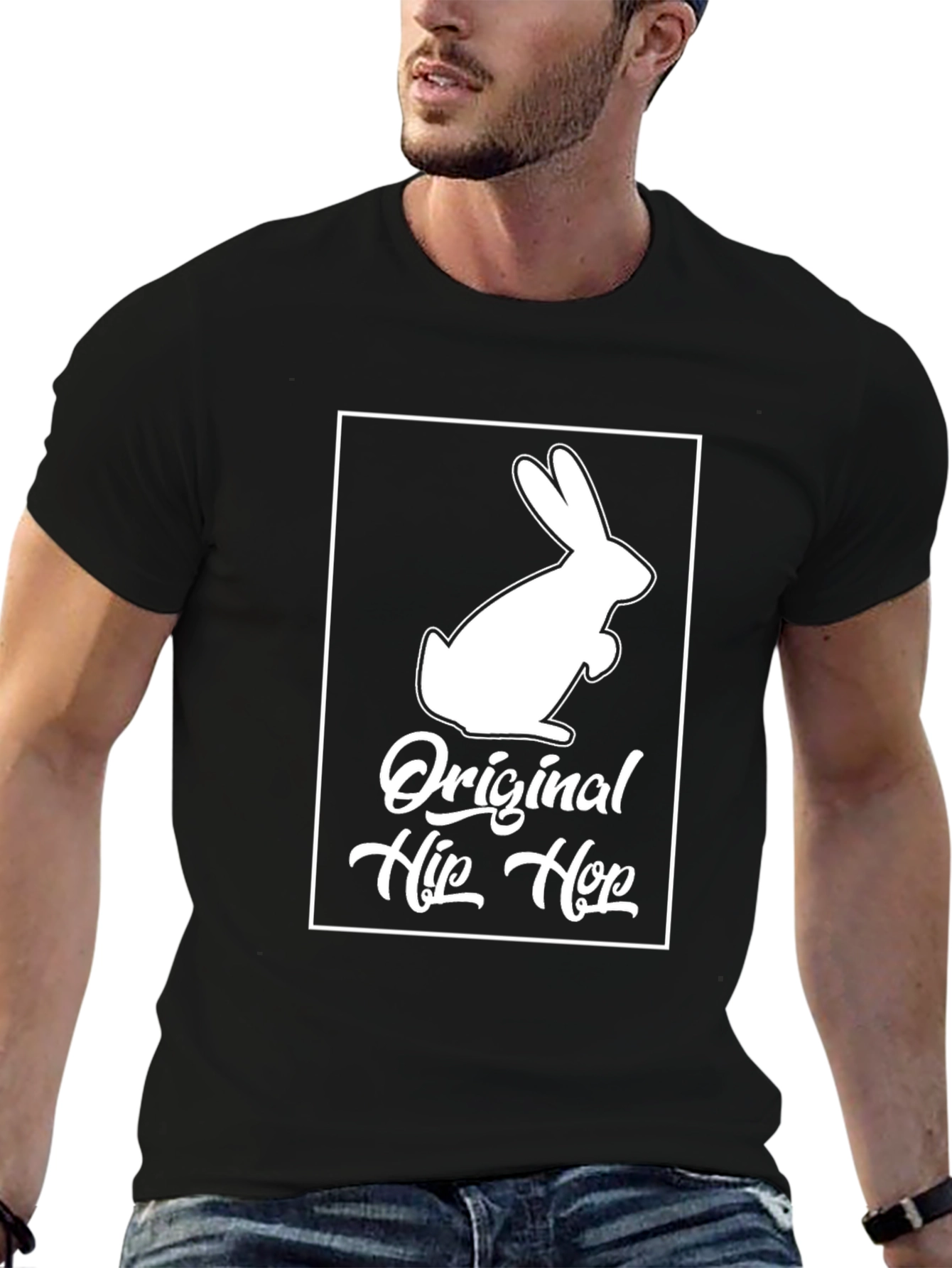 Original Hip Hop Rabbit T-Shirt - Unique Design