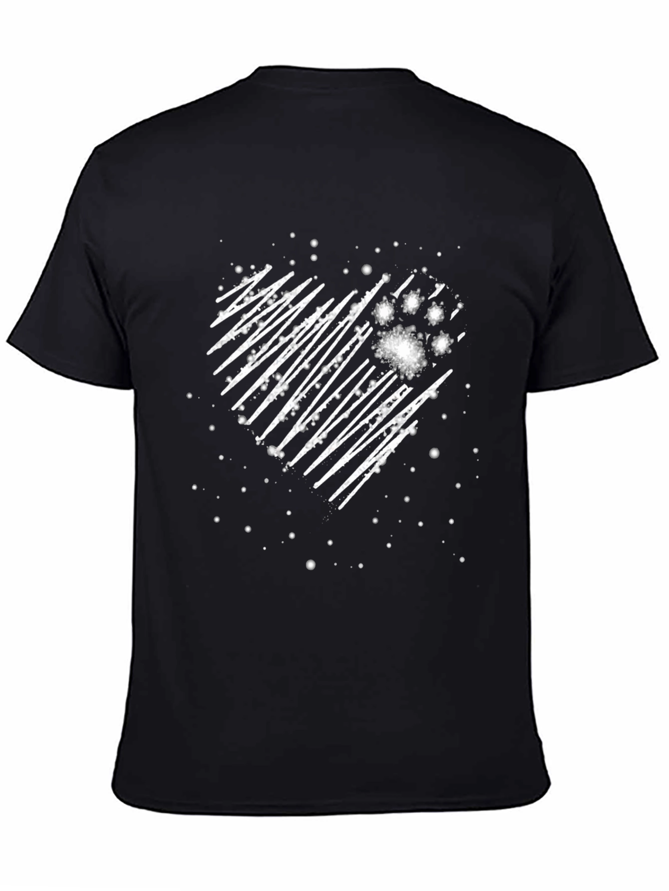 Heart Paw Print Graphic Tee