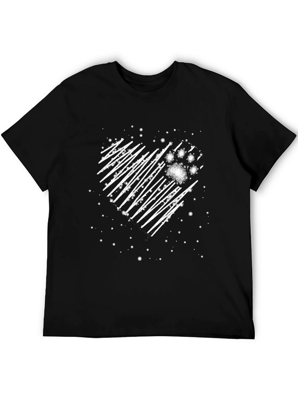 Heart Paw Print Graphic Tee