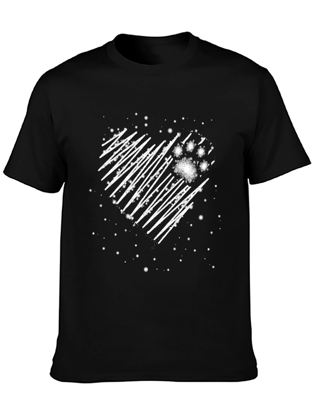 Heart Paw Print Graphic Tee