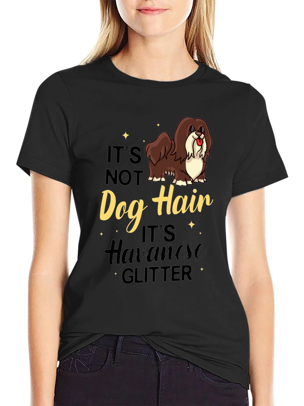 Havanese Glitter T-Shirt - Dog Lover Tee
