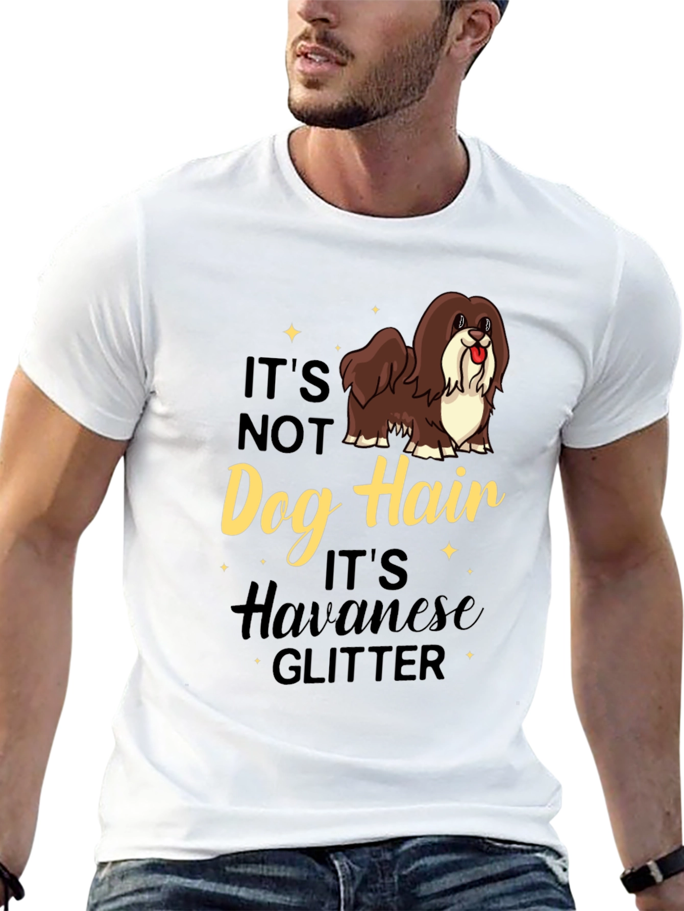 Havanese Glitter T-Shirt - Dog Lover Tee