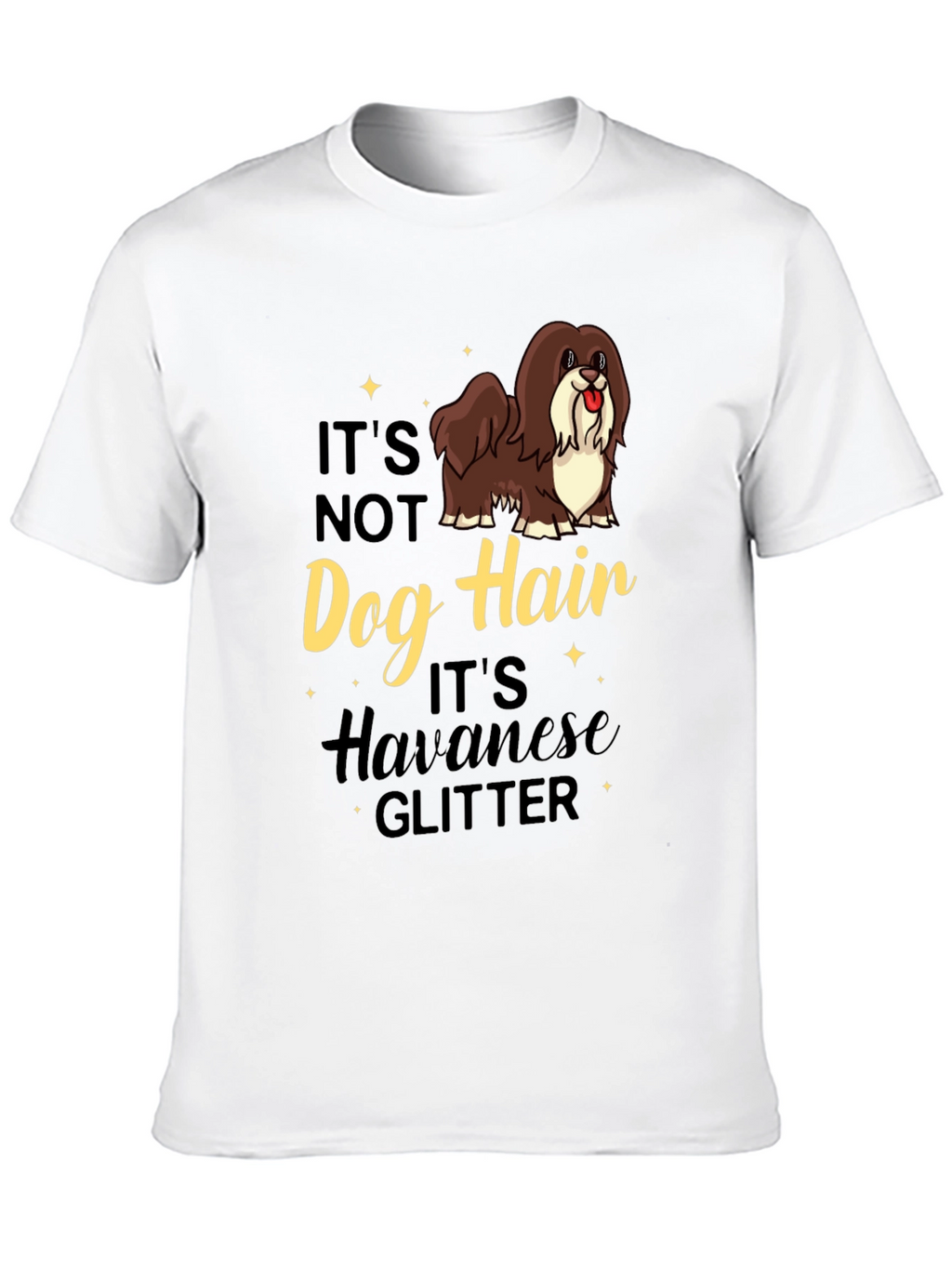 Havanese Glitter T-Shirt - Dog Lover Tee