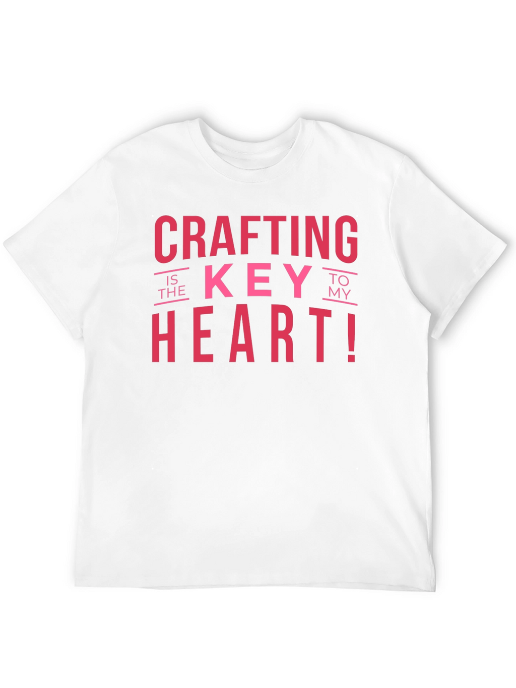 Crafting is Key to My Heart Black T-Shirt
