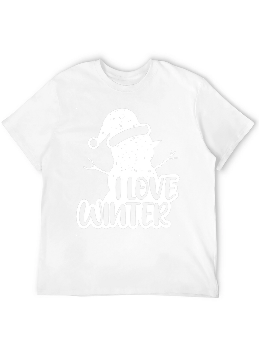 I Love Winter Snowman Graphic Tee