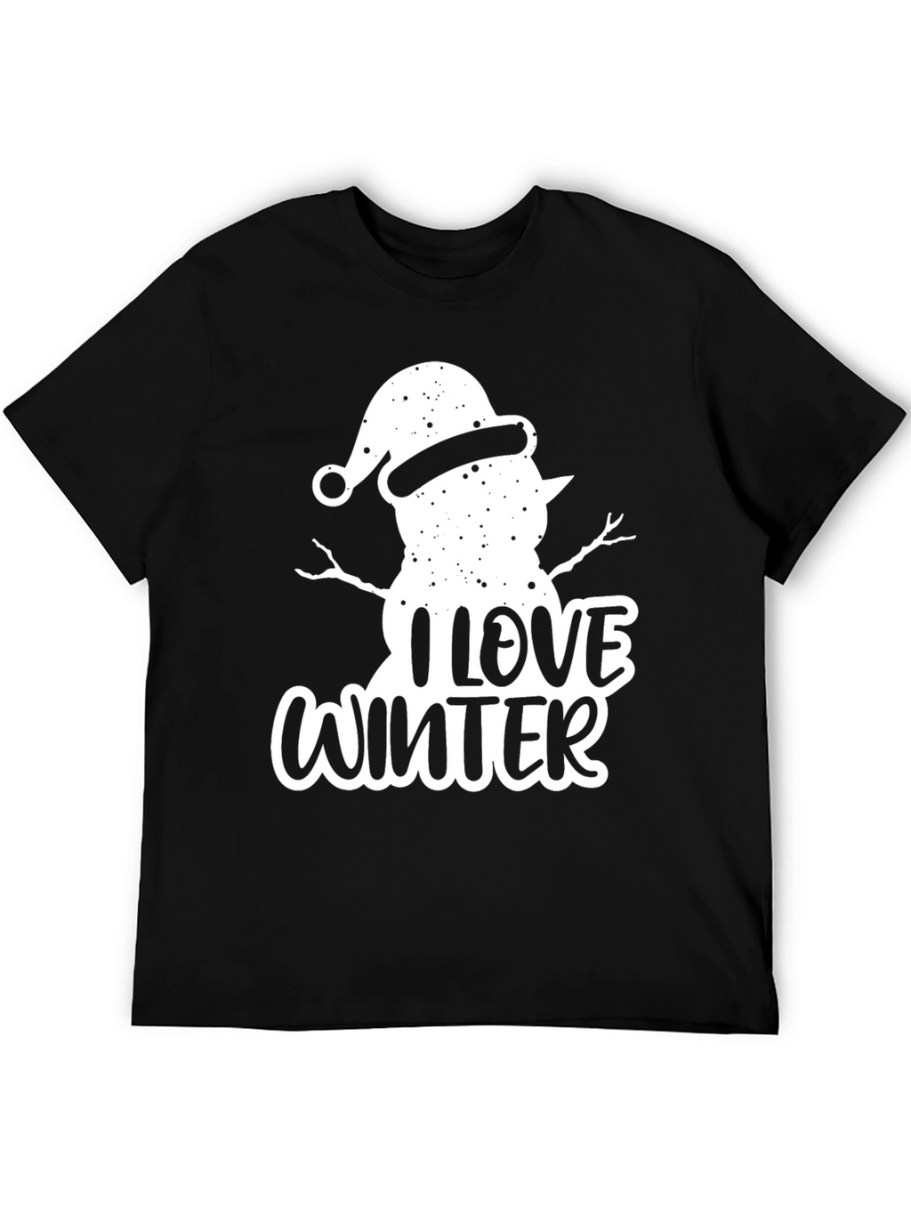 I Love Winter Snowman Graphic Tee