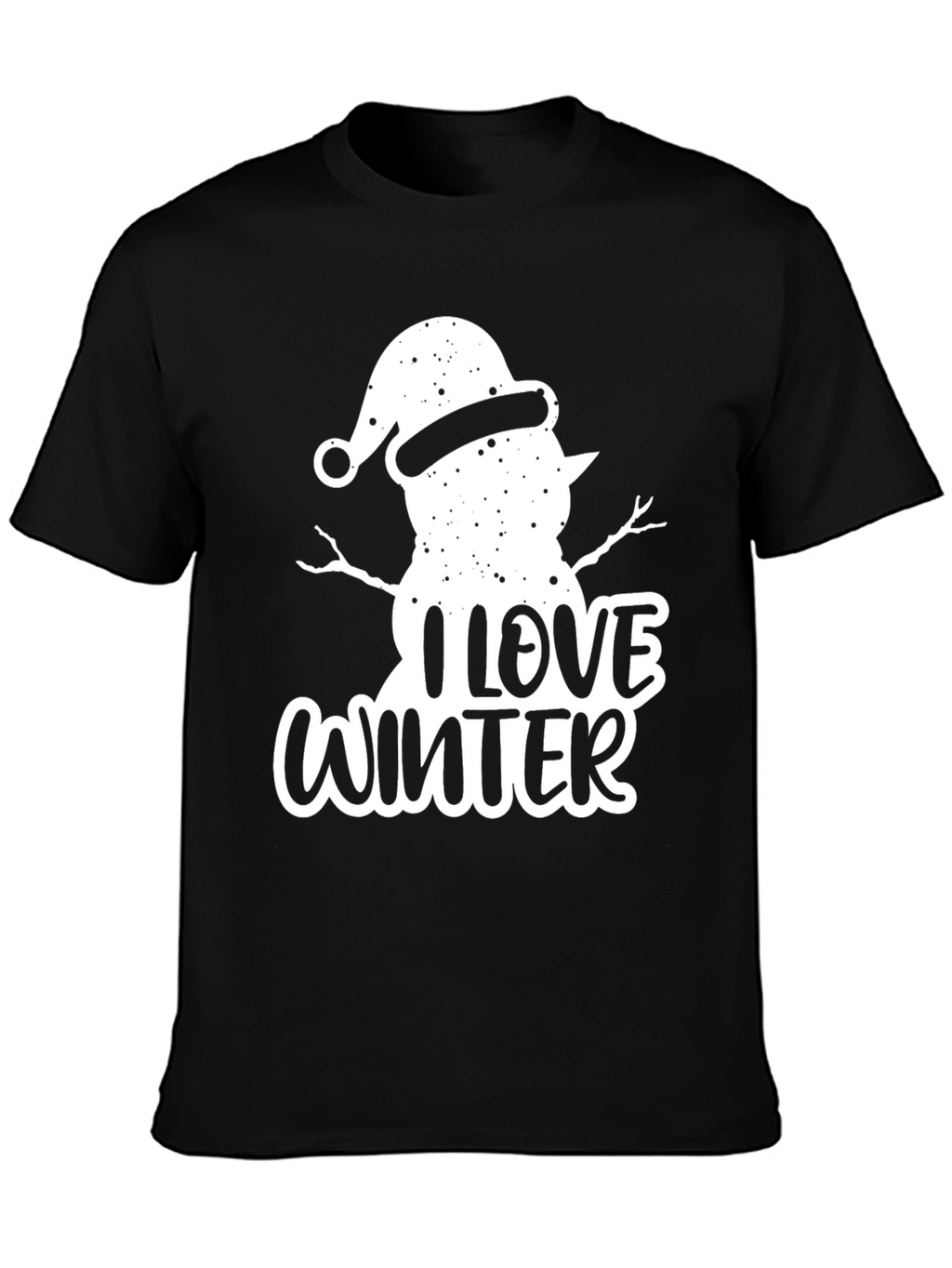 I Love Winter Snowman Graphic Tee