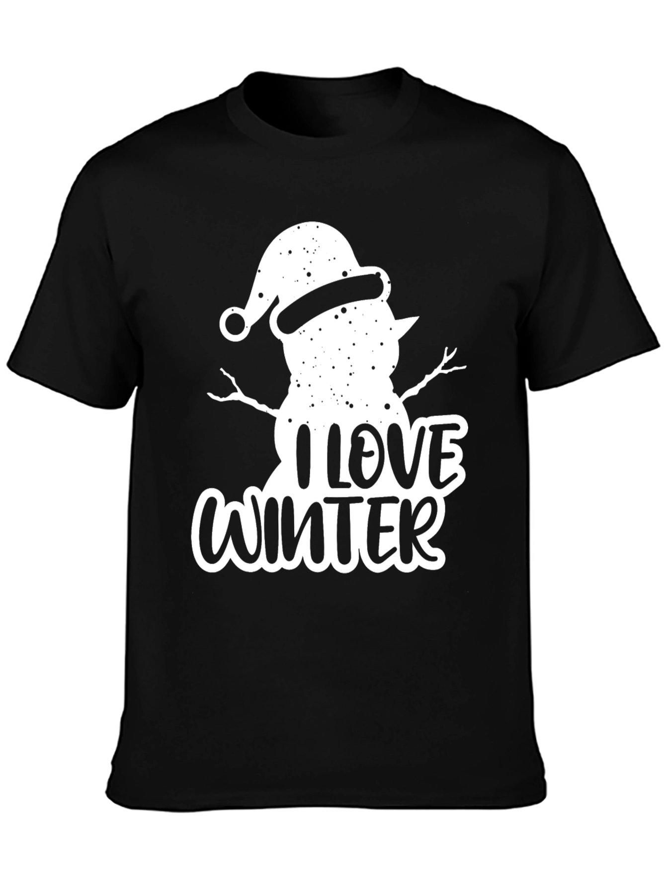 I Love Winter Snowman Graphic Tee