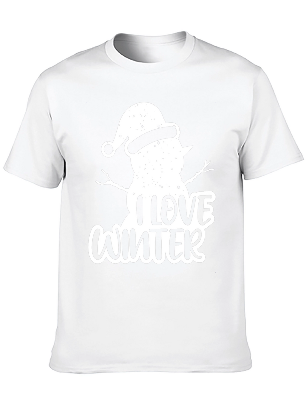 I Love Winter Snowman Graphic Tee