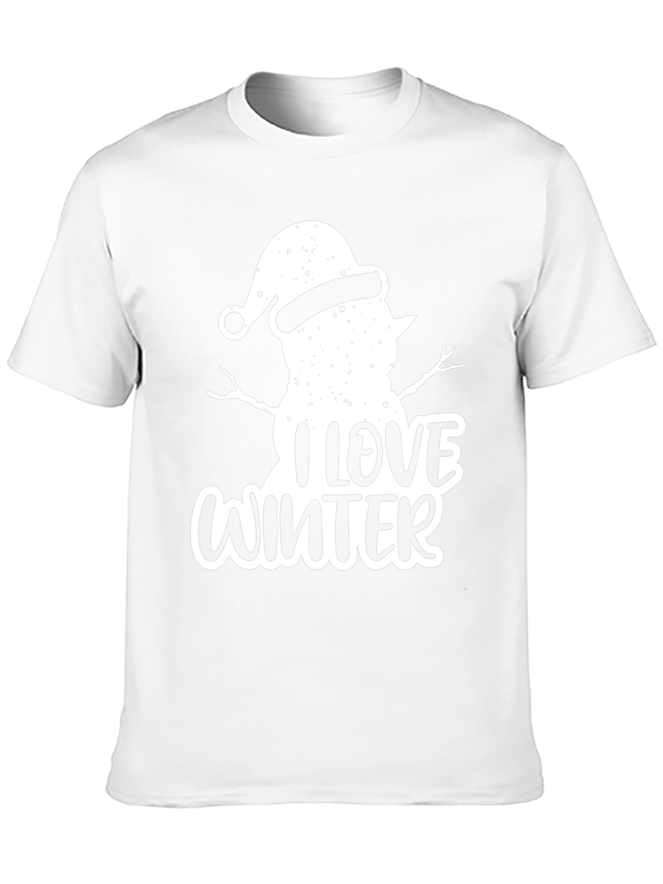 I Love Winter Snowman Graphic Tee