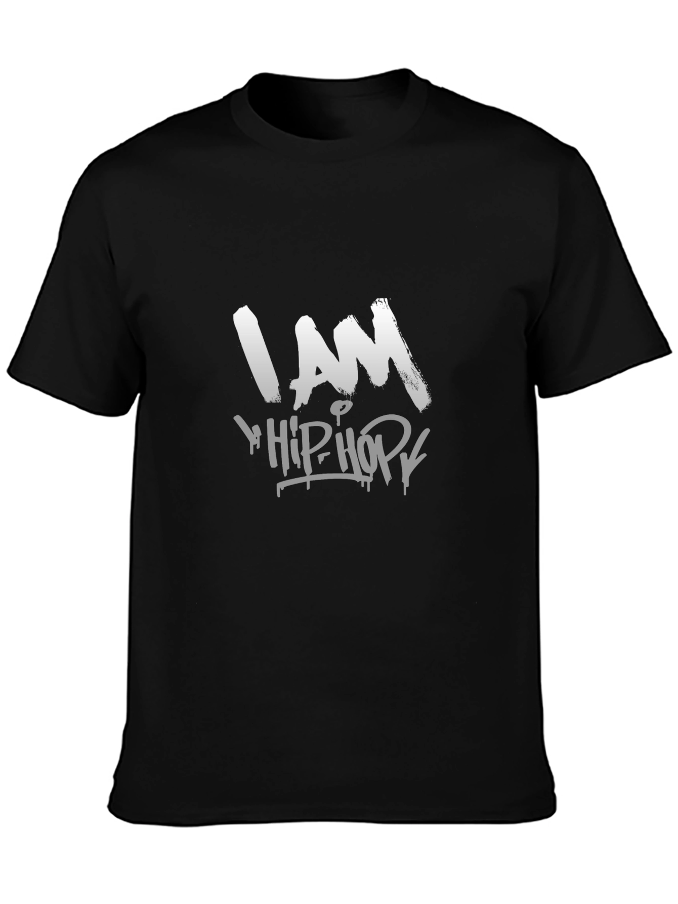 I AM HIP HOP Graphic T-Shirt - Black