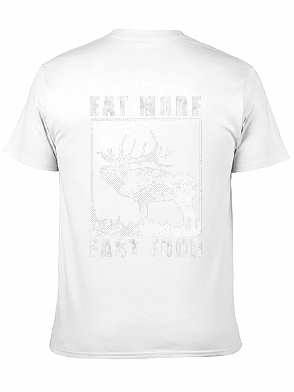 Eat More Fast Food Elk T-Shirt - Black