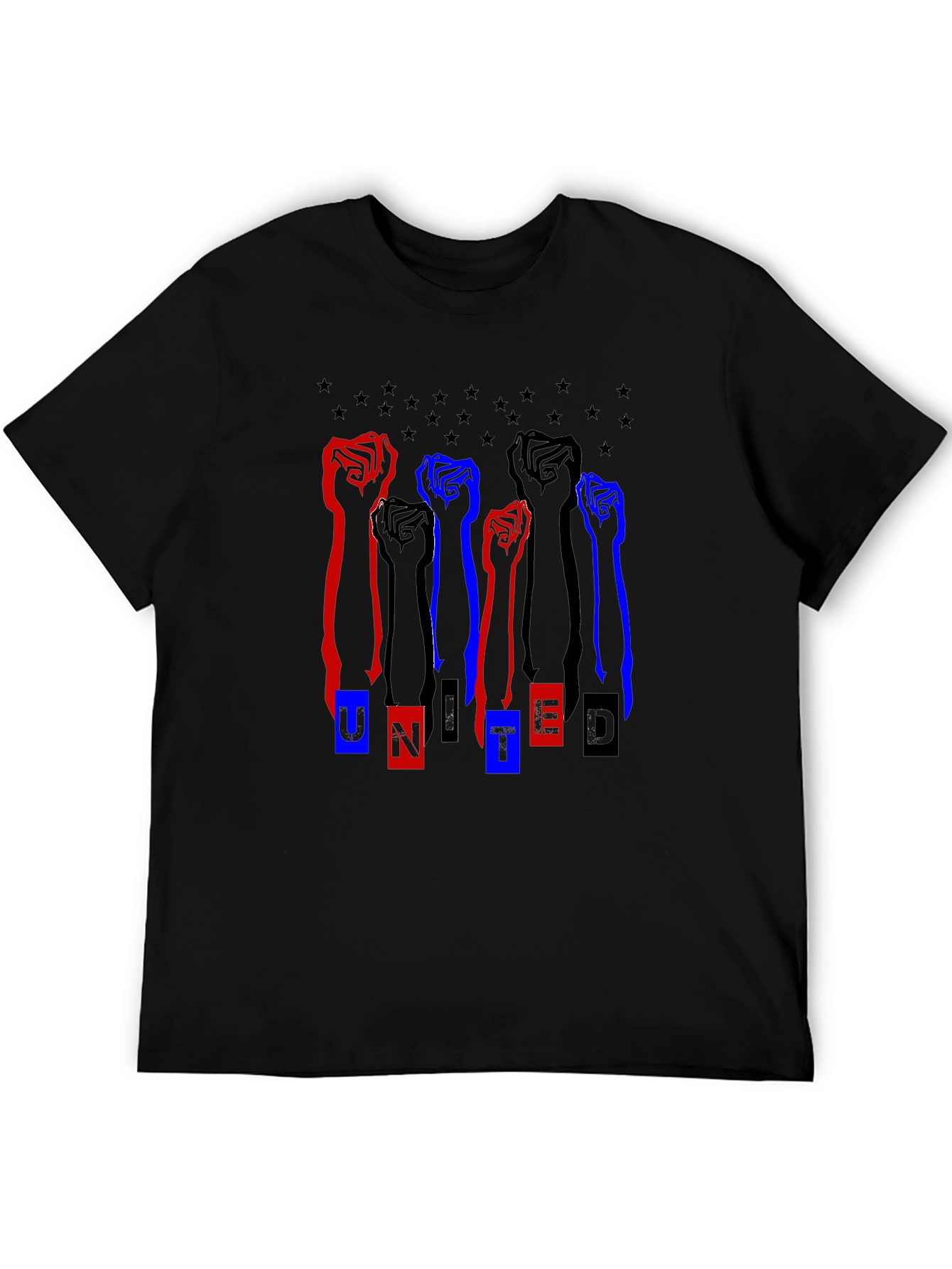 United Graphic Tee - Black Unisex T-Shirt
